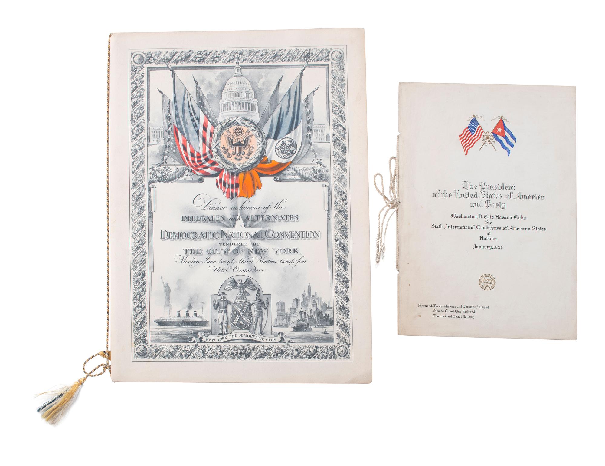 [COOLIDGE, Calvin (1872-1933)]. A group of pamphlets and ephemera from the 1924 election.