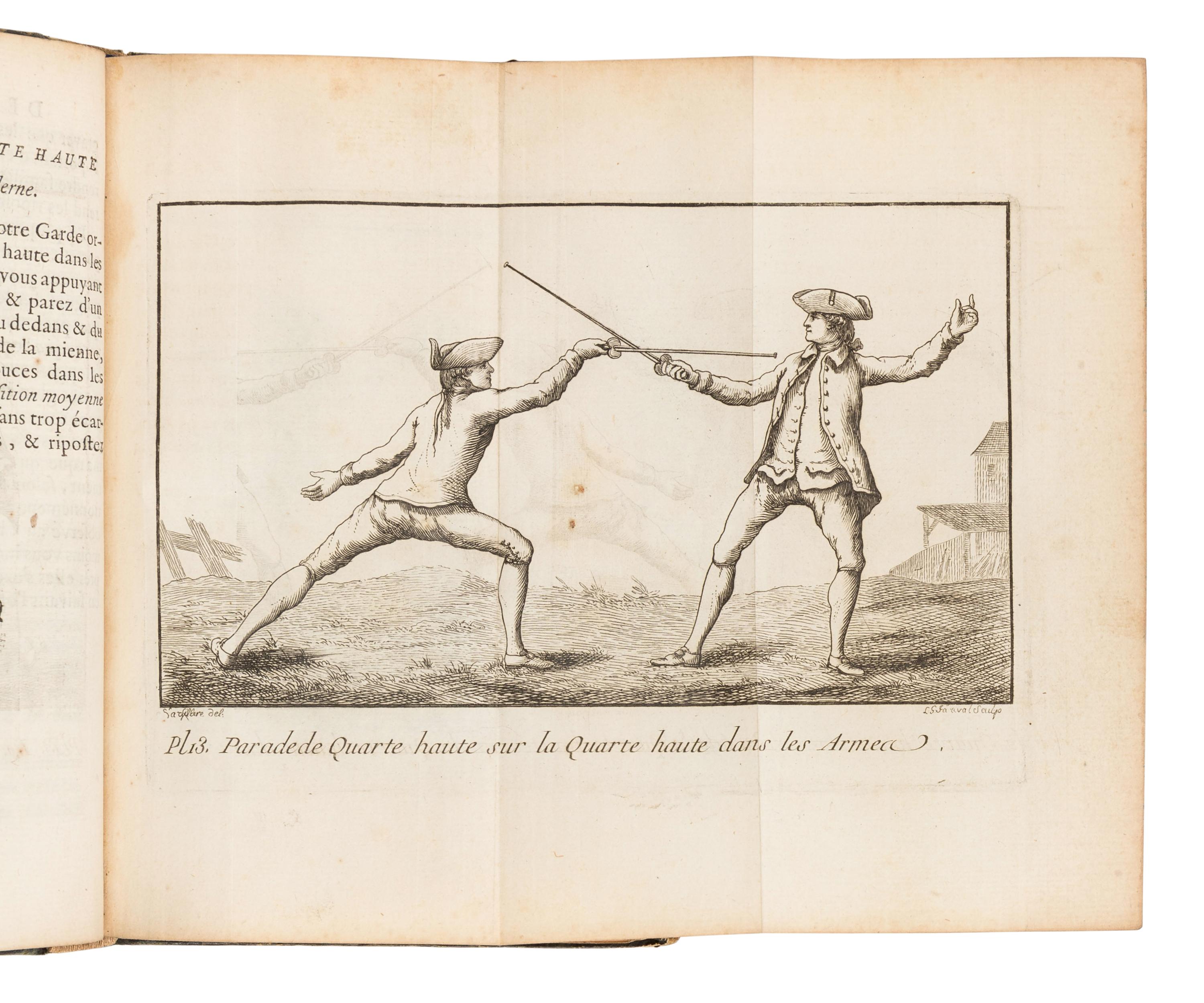 [FENCING]. A group of 5 French 18th- and early 19th-century works, comprising: