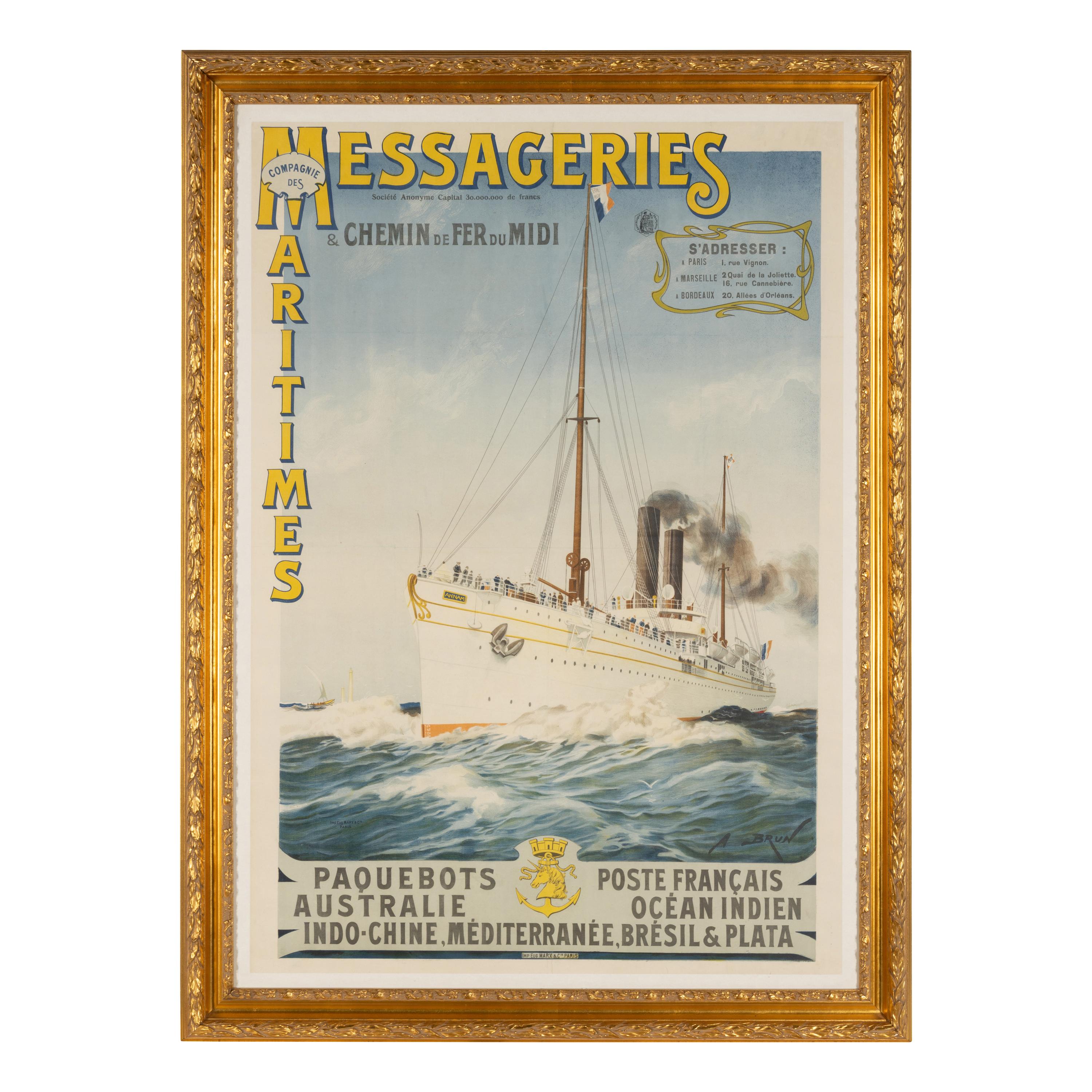 [Travel & Exploration] Brun, Abel. Messageries Maritimes, Annam