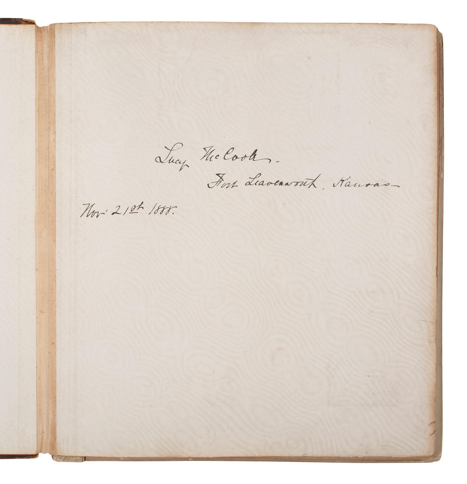 [CIVIL WAR] -- [SPANISH-AMERICAN WAR]. MCCOOK, General Alexander McDowell (1831-1903), BAKER, Lucianna McCook (1864-1923). Scrapbooks, letters, and photographs associated with the McCook family.