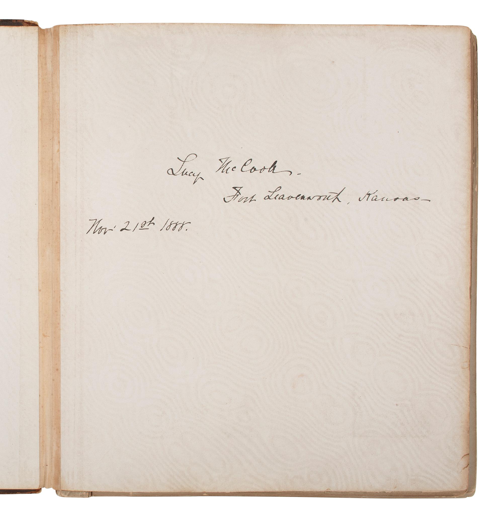 [CIVIL WAR] -- [SPANISH-AMERICAN WAR]. MCCOOK, General Alexander McDowell (1831-1903), BAKER, Lucianna McCook (1864-1923). Scrapbooks, letters, and photographs associated with the McCook family.