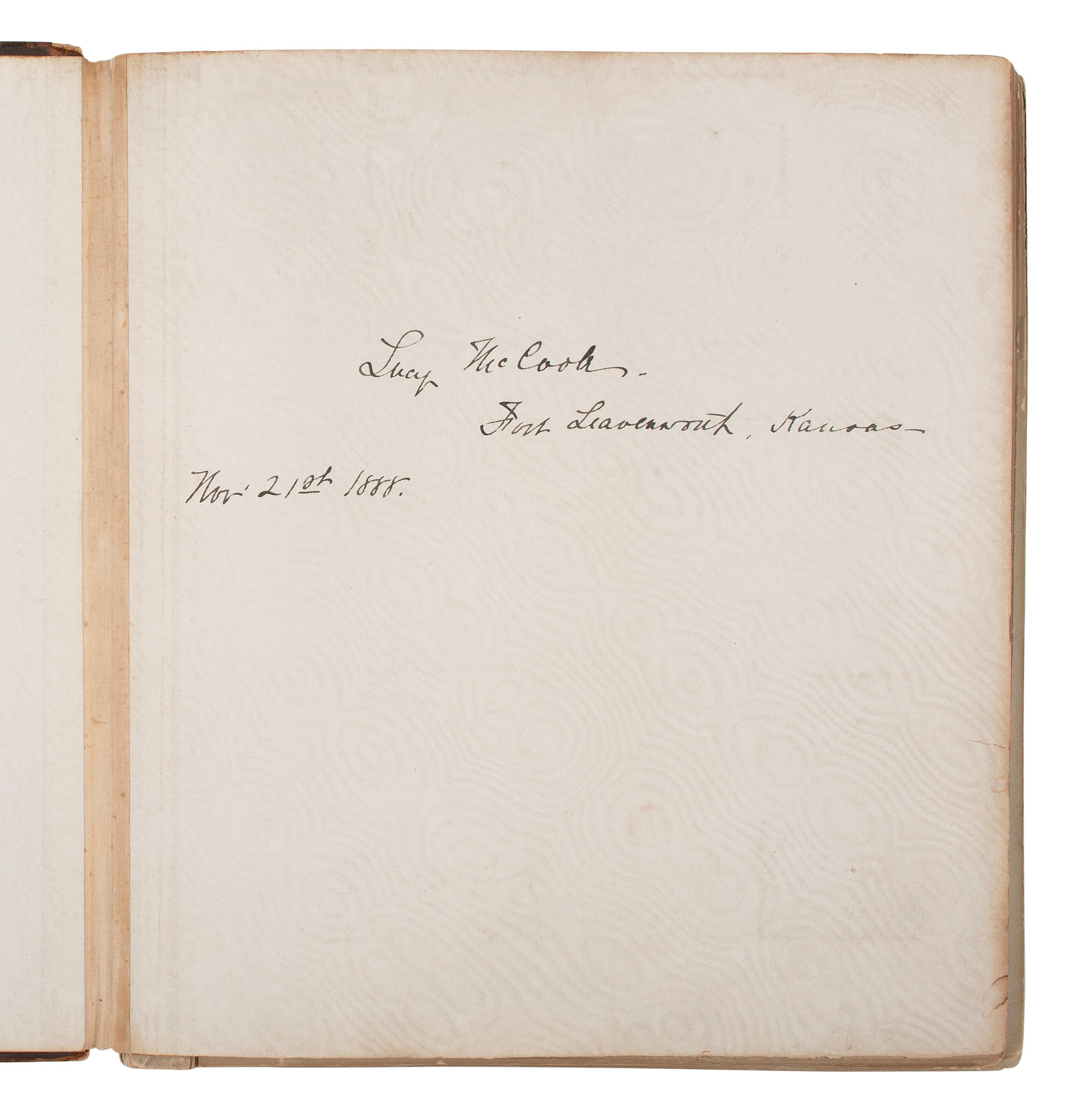 [CIVIL WAR] -- [SPANISH-AMERICAN WAR]. MCCOOK, General Alexander McDowell (1831-1903), BAKER, Lucianna McCook (1864-1923). Scrapbooks, letters, and photographs associated with the McCook family.