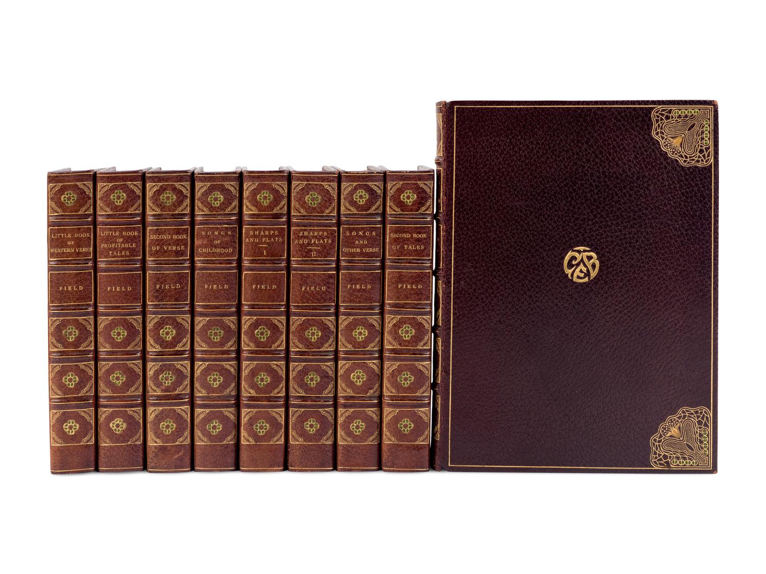 [BINDING -- SICKLES]. FIELD, Eugene (1850-1895). Love Songs of Childhood . Chicago: The Lakeside Press, 1905.