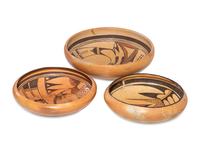 Hopi Polychrome Pottery Bowls