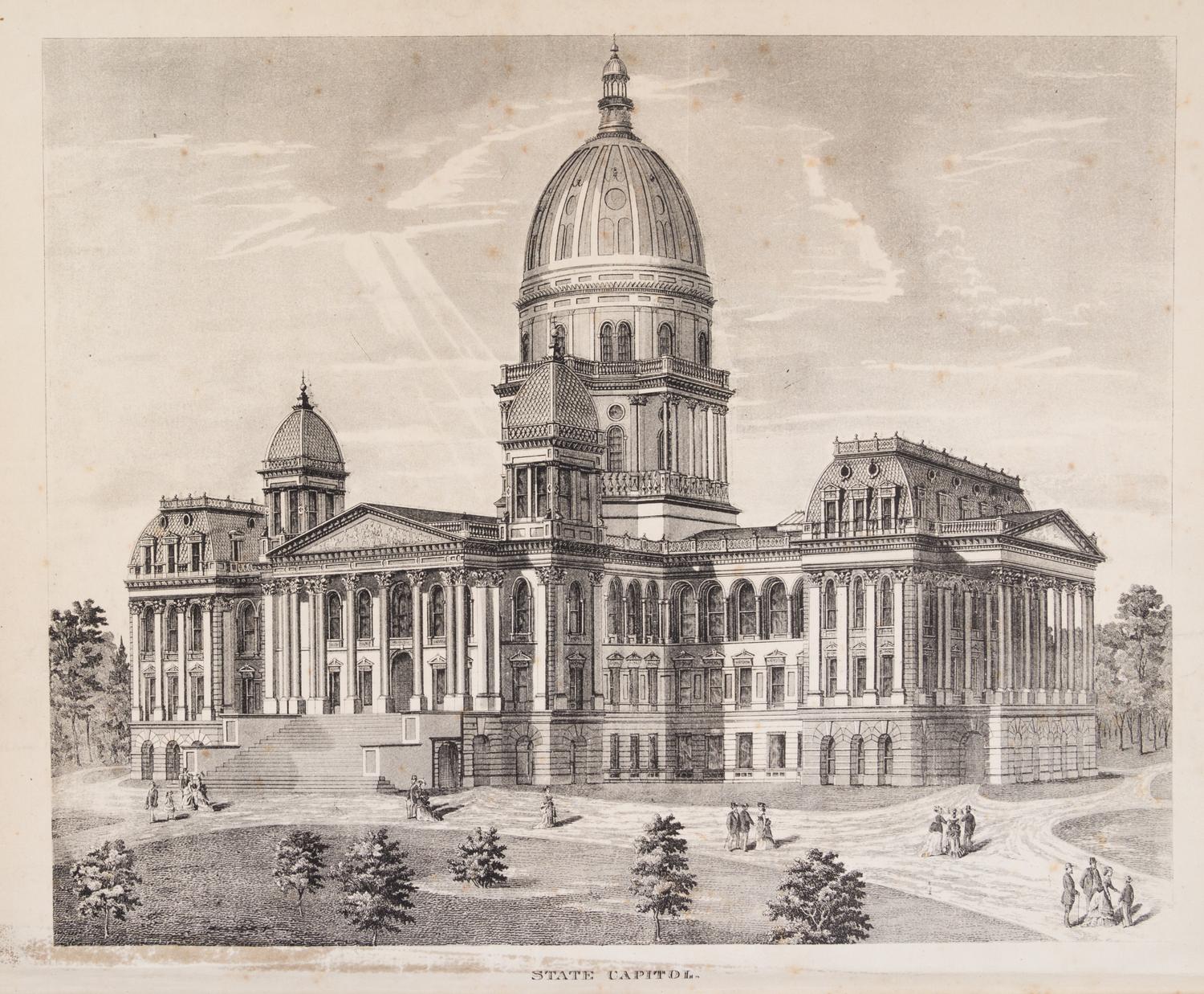 (ATLAS) Atlas of the State of Illinois. Chicago, 1876.