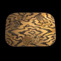 Three Japanese Gold Lacquer Covered Boxes, Meiji Period