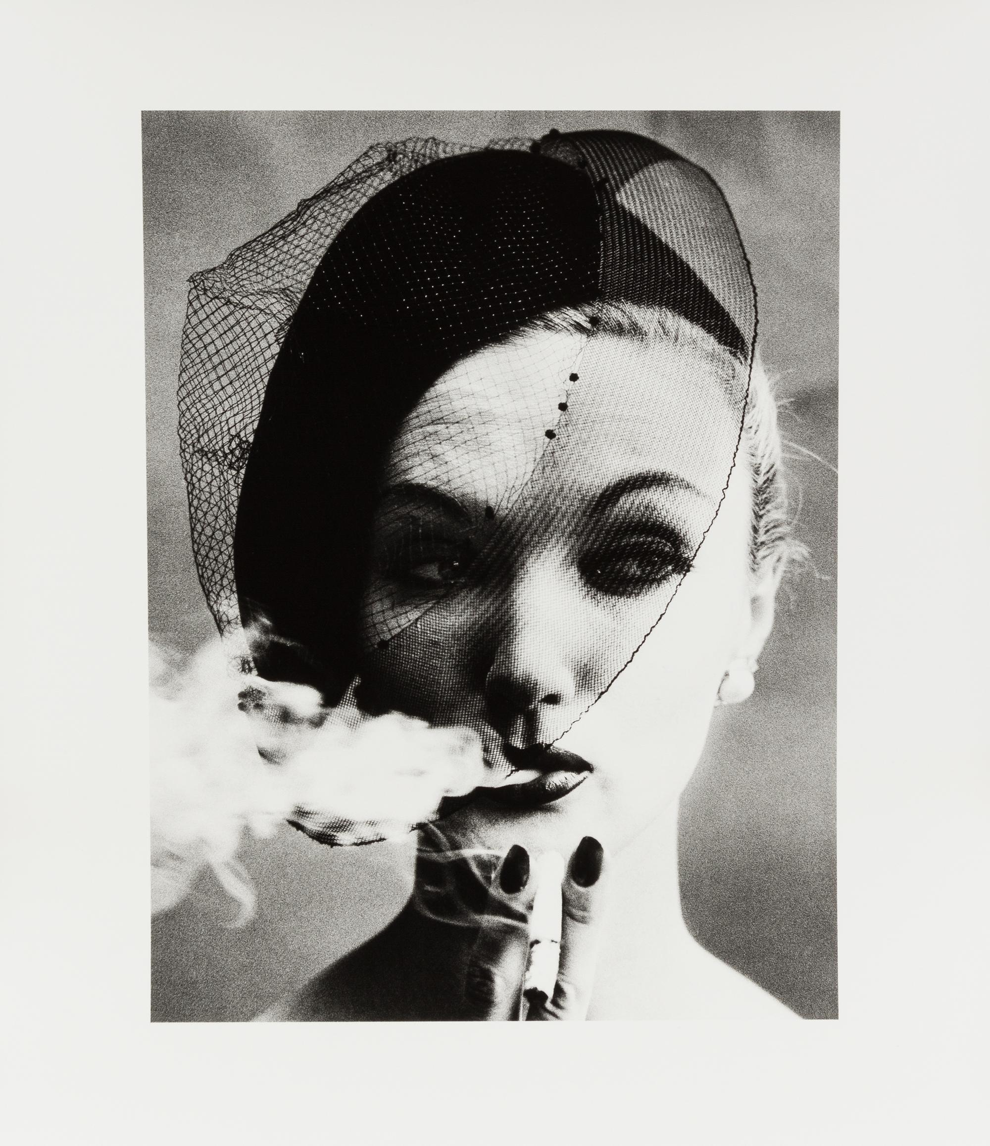 William Klein, (American, b. 1928), Smoke+Veil, 1958 (Vogue)