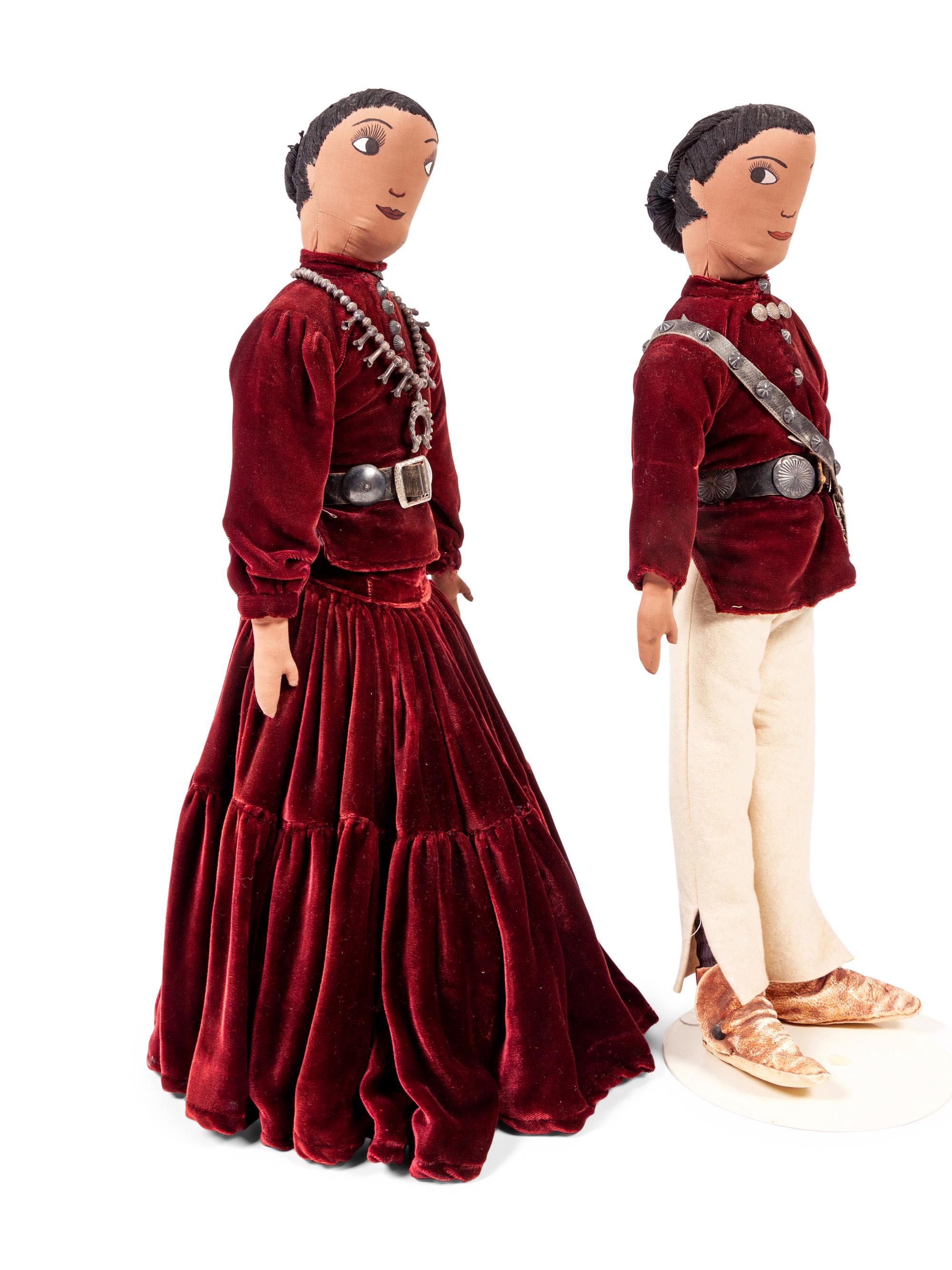 Navajo Dolls, Pair