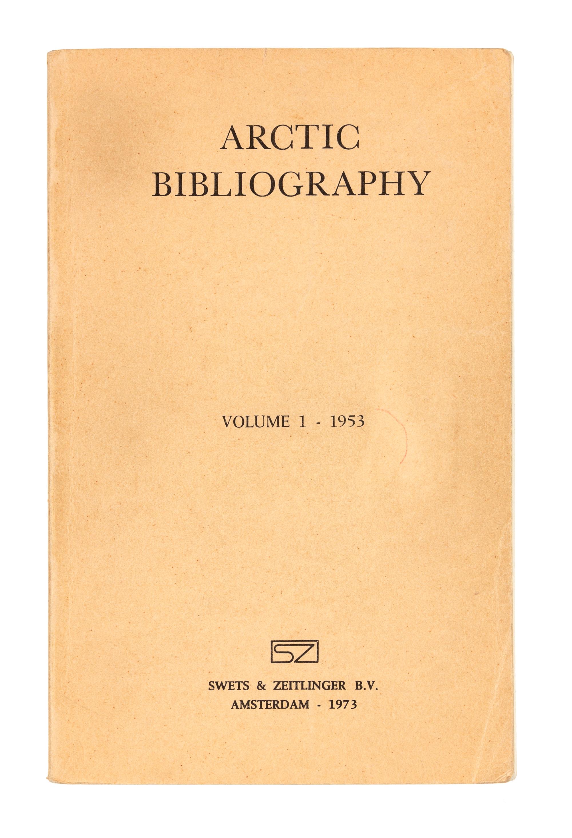 [ARCTIC BIBLIOGRAPHY]. Arctic Bibliography. Prepared for and in cooperation with the Department of Defensive under the direction of the