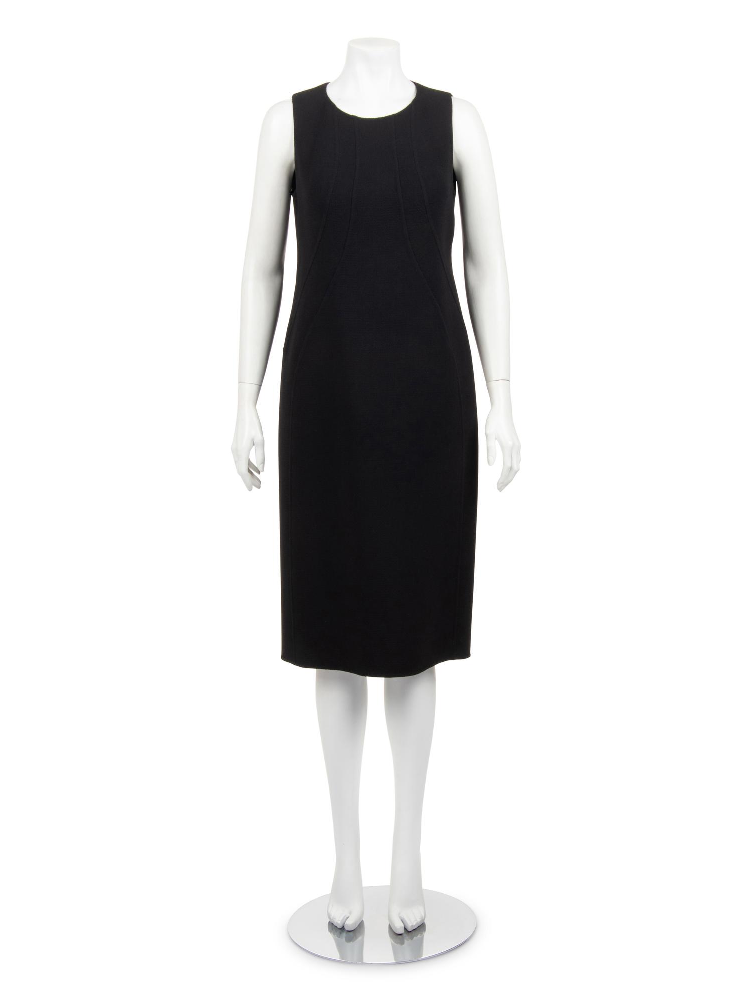 Ralph Rucci Wool Sleeveless Sheath Dress