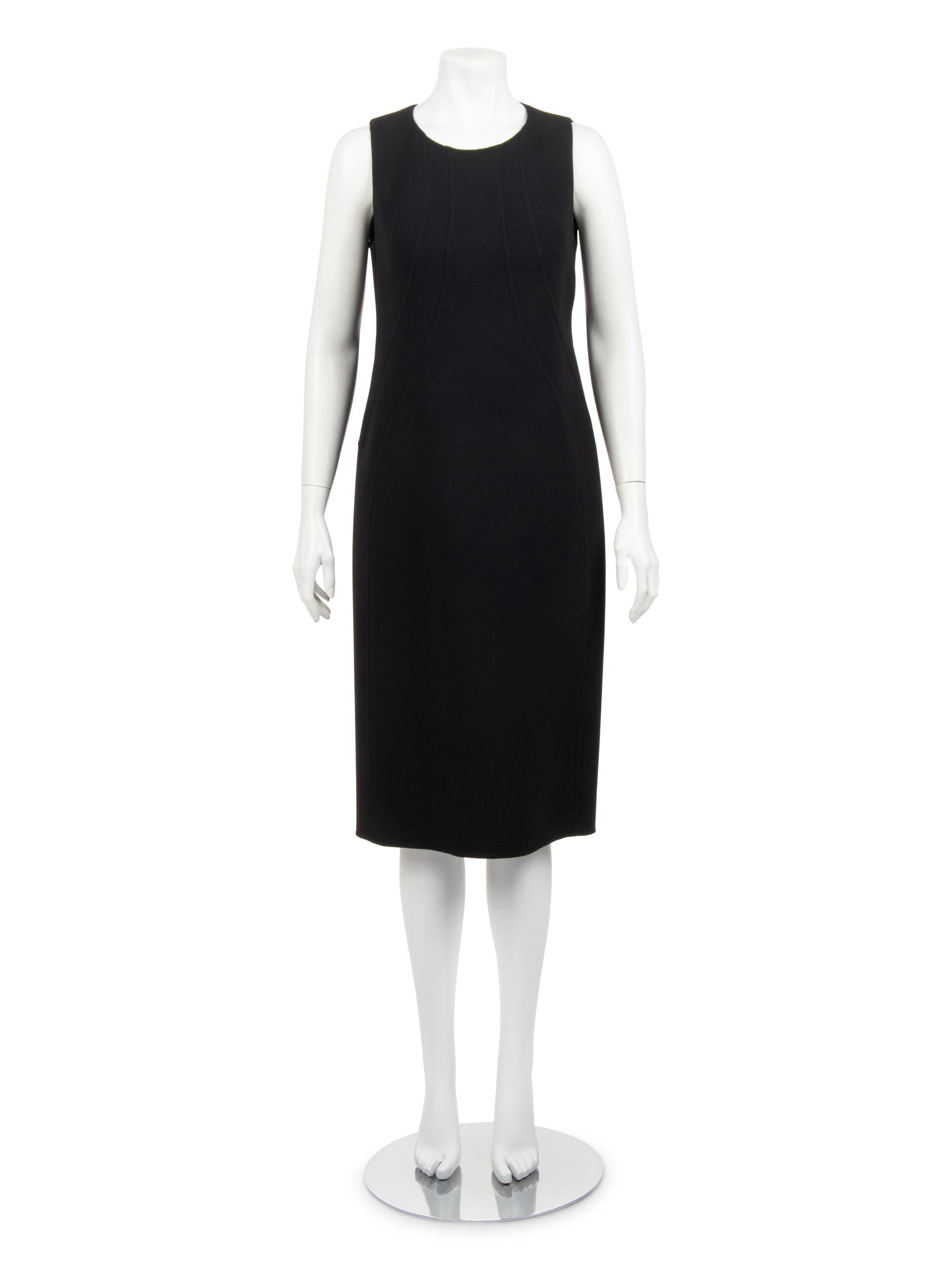 Ralph Rucci Wool Sleeveless Sheath Dress