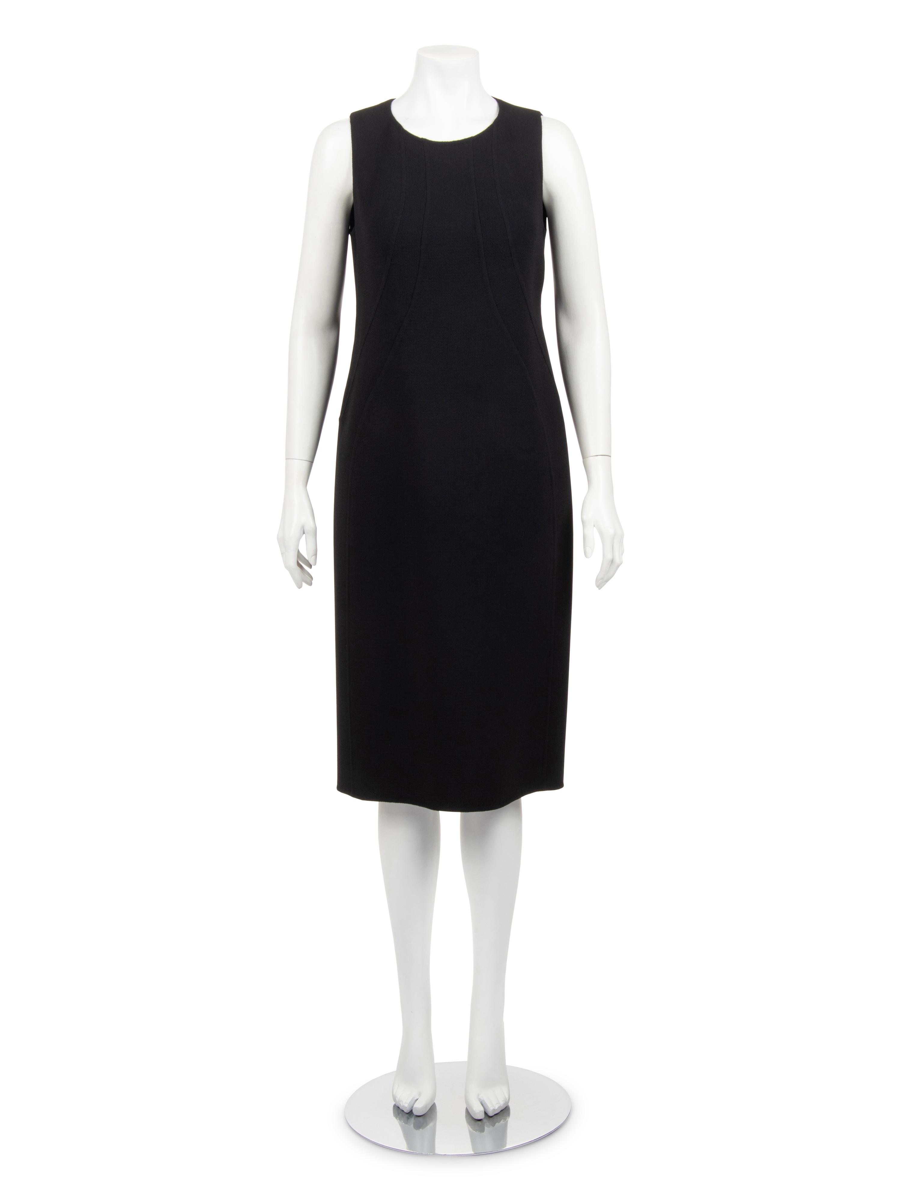 Ralph Rucci Wool Sleeveless Sheath Dress
