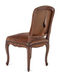 A Pair of Provincial Louis XV Style Walnut Side Chairs