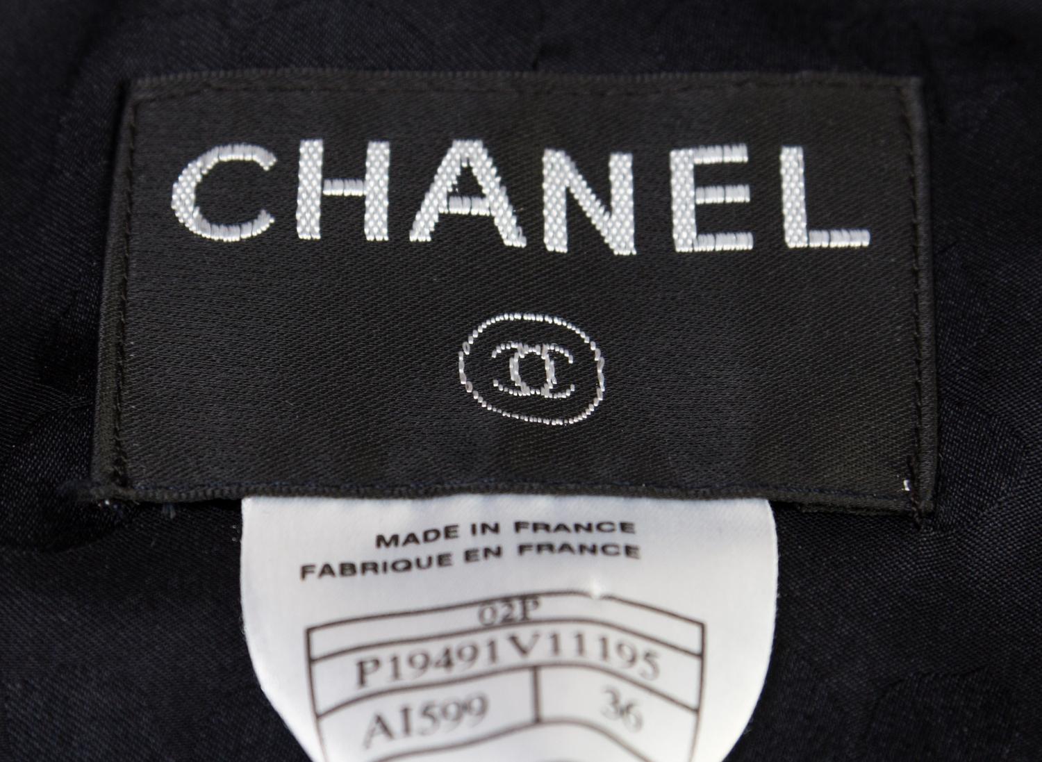 A Chanel Black Jacket, Size 36.