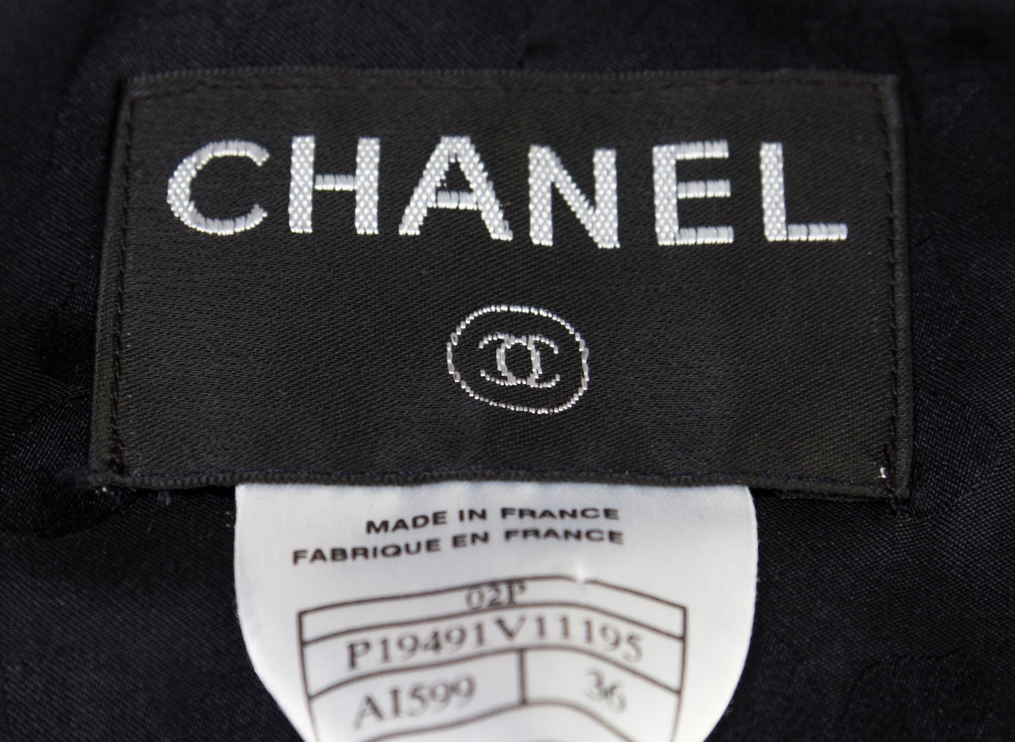 A Chanel Black Jacket, Size 36.