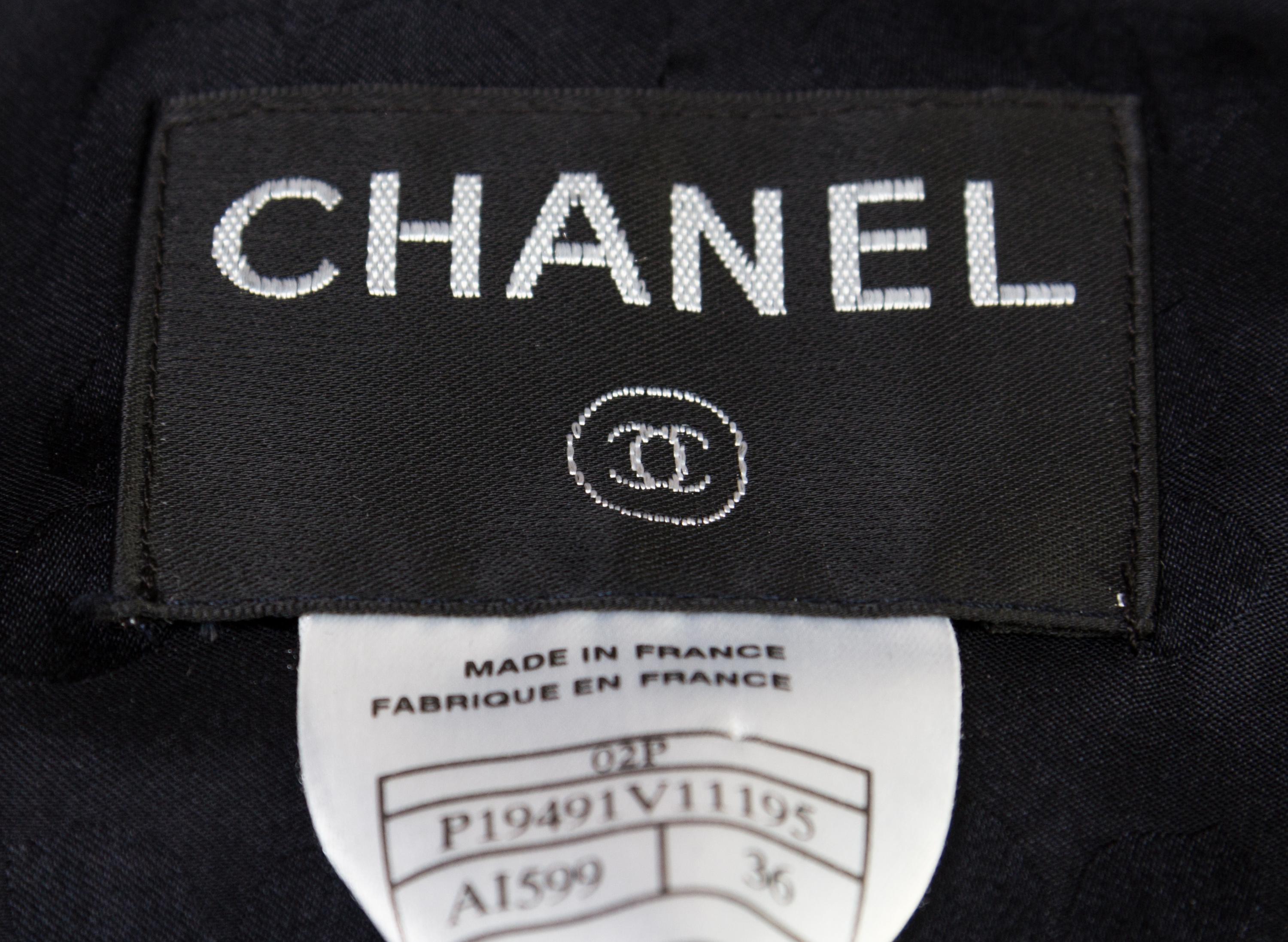 A Chanel Black Jacket, Size 36.