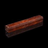 A Chinese Possibly Huanghuali Album Stand, Tiejia, 19th Century 清晚期 黃花梨帖架