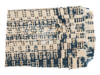 [CIVIL WAR]. Pieces of coverlet taken from Stonewall Jackson's house during the Civil War by Colonel E.W. Penny, 130th Indiana Infantry.
