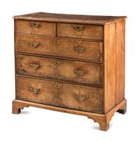 A George II Walnut Chest of Drawers