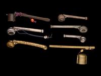 Seven Japanese 'Ribbed' Portable Writings Sets, Yatate