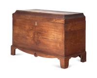 A Carved And Inlaid Walnut Blanket Chest