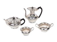 A Victorian Silver Four-Piece Tea and Coffee Service
