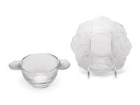A Set of Twelve Lalique Honfleur Coupes with Saucers