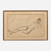 Vladimir Kagan (American, 1927-2016) Study of Reclining Nude