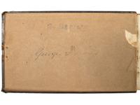 [CIVIL WAR]. "Battery and Entrenchment" notebook identified to George Davis, possibly of the 34th Pennsylvania Infantry.