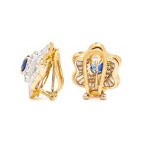 Sapphire and Diamond Earrings