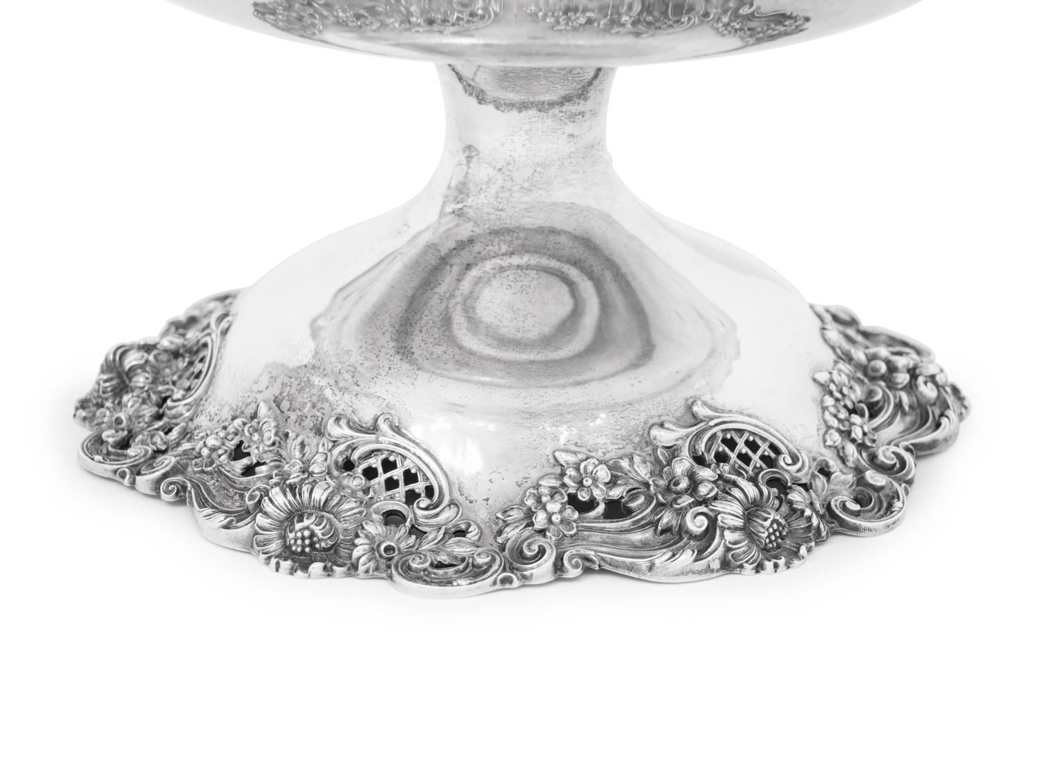 A Pair of American Silver Compotes