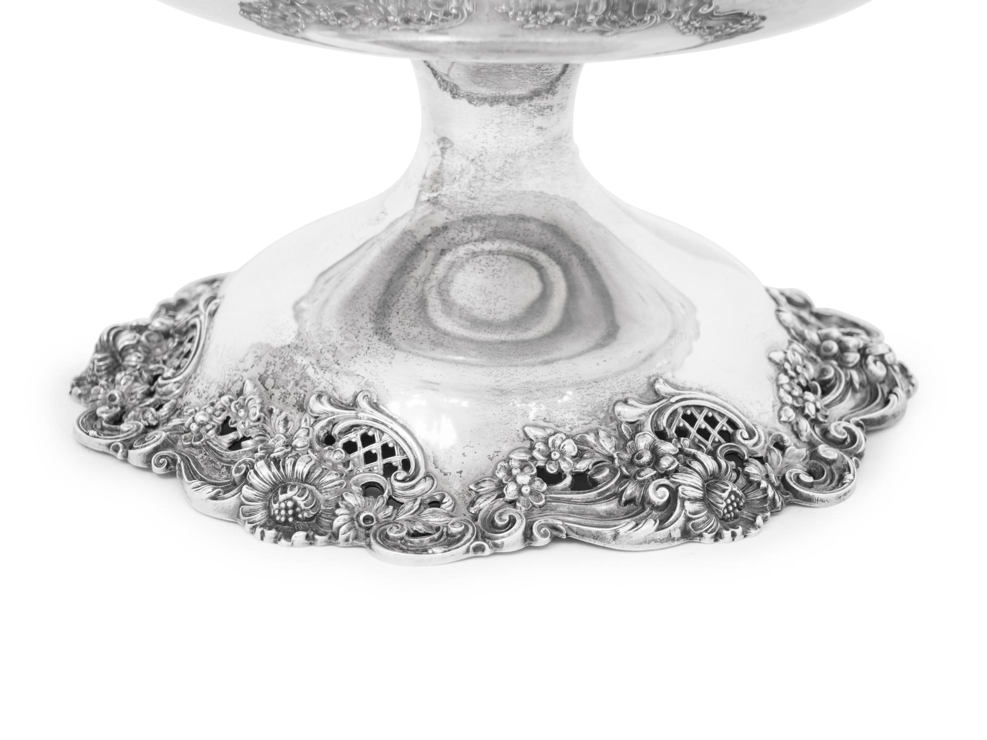 A Pair of American Silver Compotes