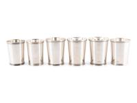 Six American Silver Julep Cups