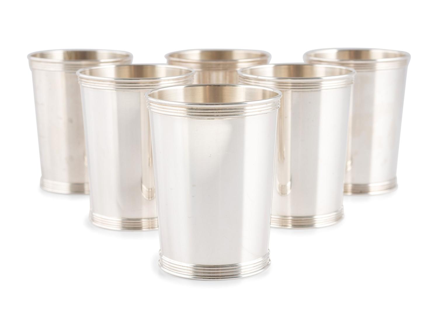 A Set of Six Silver Julep Cups