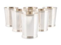 A Set of Six Silver Julep Cups