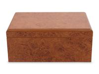 An English Burl Walnut Table Casket