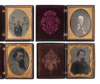 [EARLY PHOTOGRAPHY]. 25 assorted Union cases with figural and floral designs.
