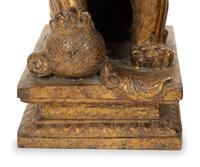 A Pair of Gilt Bronze Fu Lions