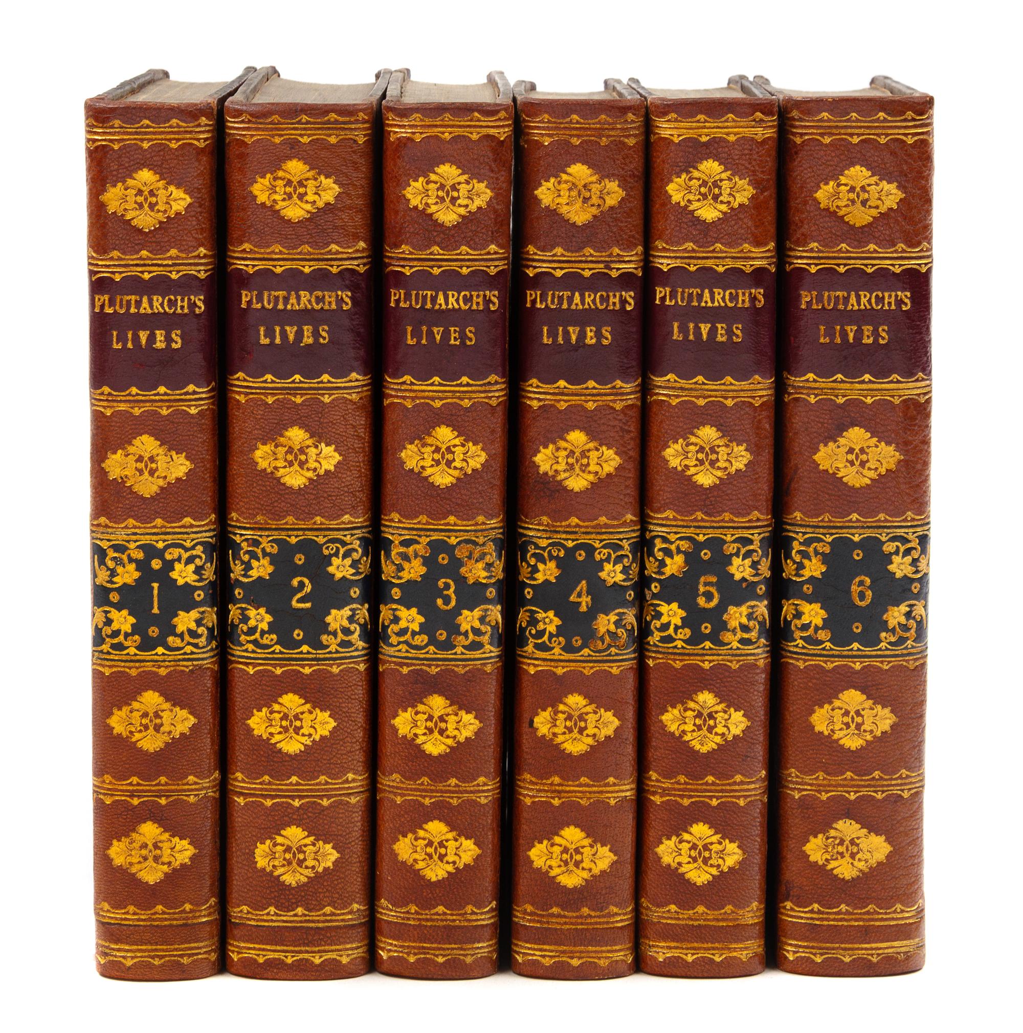 [PLUTARCH]. LANGHORNE, John and William, translators. Plutarch's Lives. London: Edward and Charles Dilly, 1778.