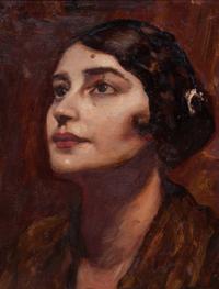 Albert Keller, (German, 1840-1922) , Portrait of a Woman
