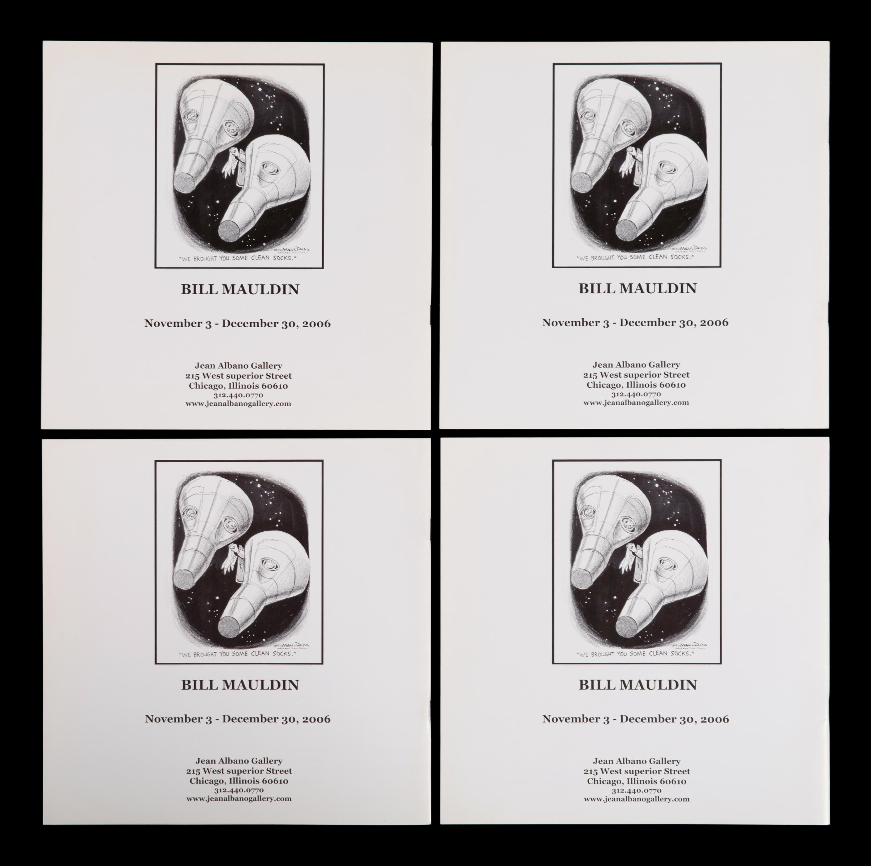 (Cartoon Art) MAULDIN, Bill (1921-2003). A group of 11 Bill Mauldin Items; comprising: