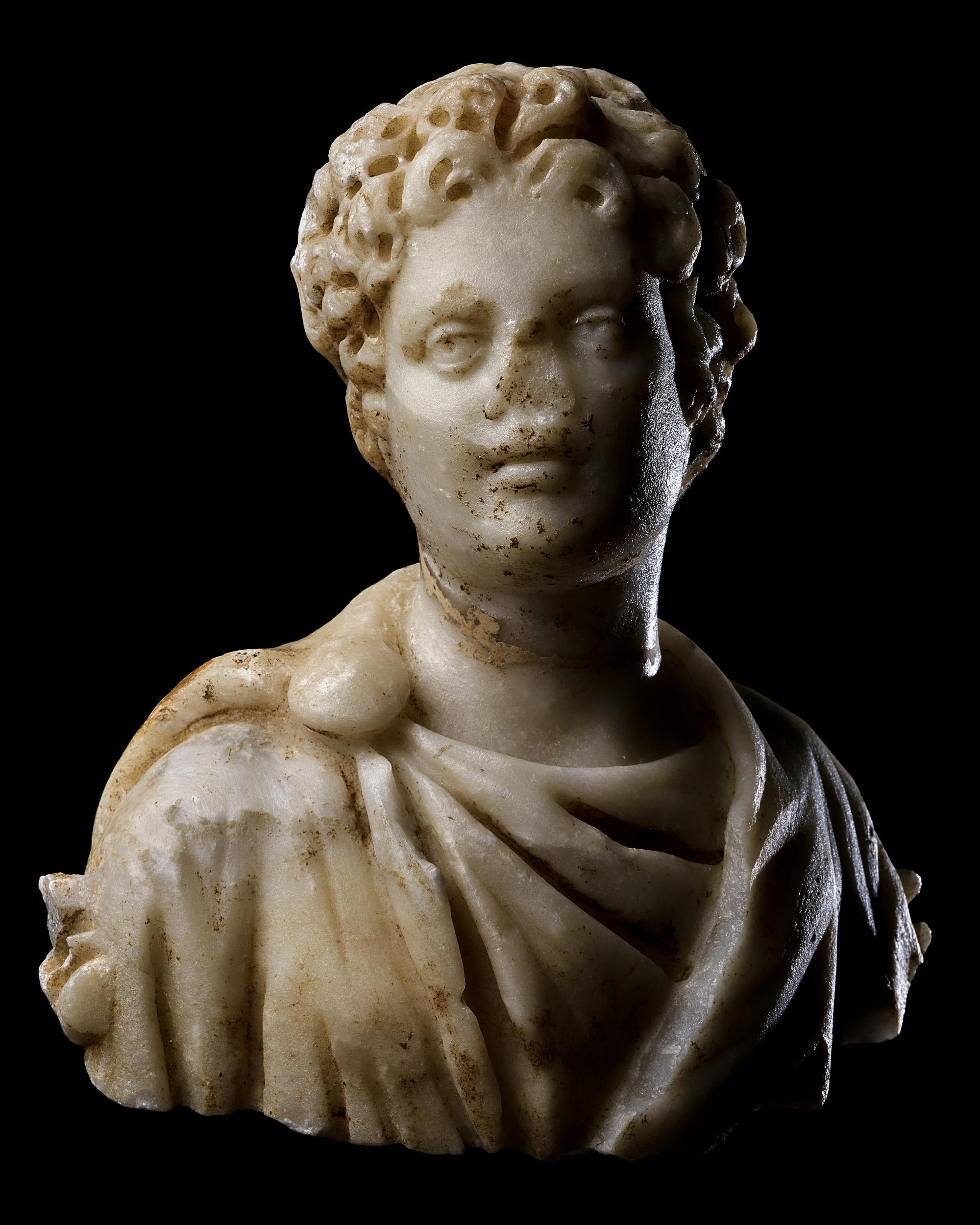 A Roman Marble Portrait Bust of a Youth