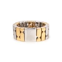BICOLOR GOLD AND DIAMOND RING