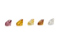 COLLECTION OF COLORED DIAMONDS AND DIAMOND