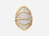 An 18K Gold and Diamond Cocktail Ring
