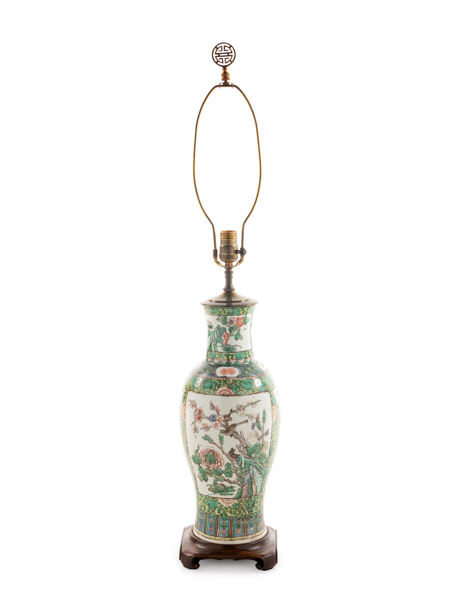 A Famille Verte Porcelain Vase