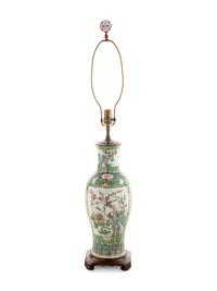 A Famille Verte Porcelain Vase
