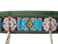 Nez Perce Beaded Blanket Strip, on Trade Blanket