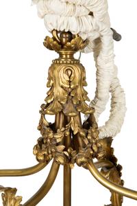 A Louis XVI Style Gilt Bronze Hall Lantern