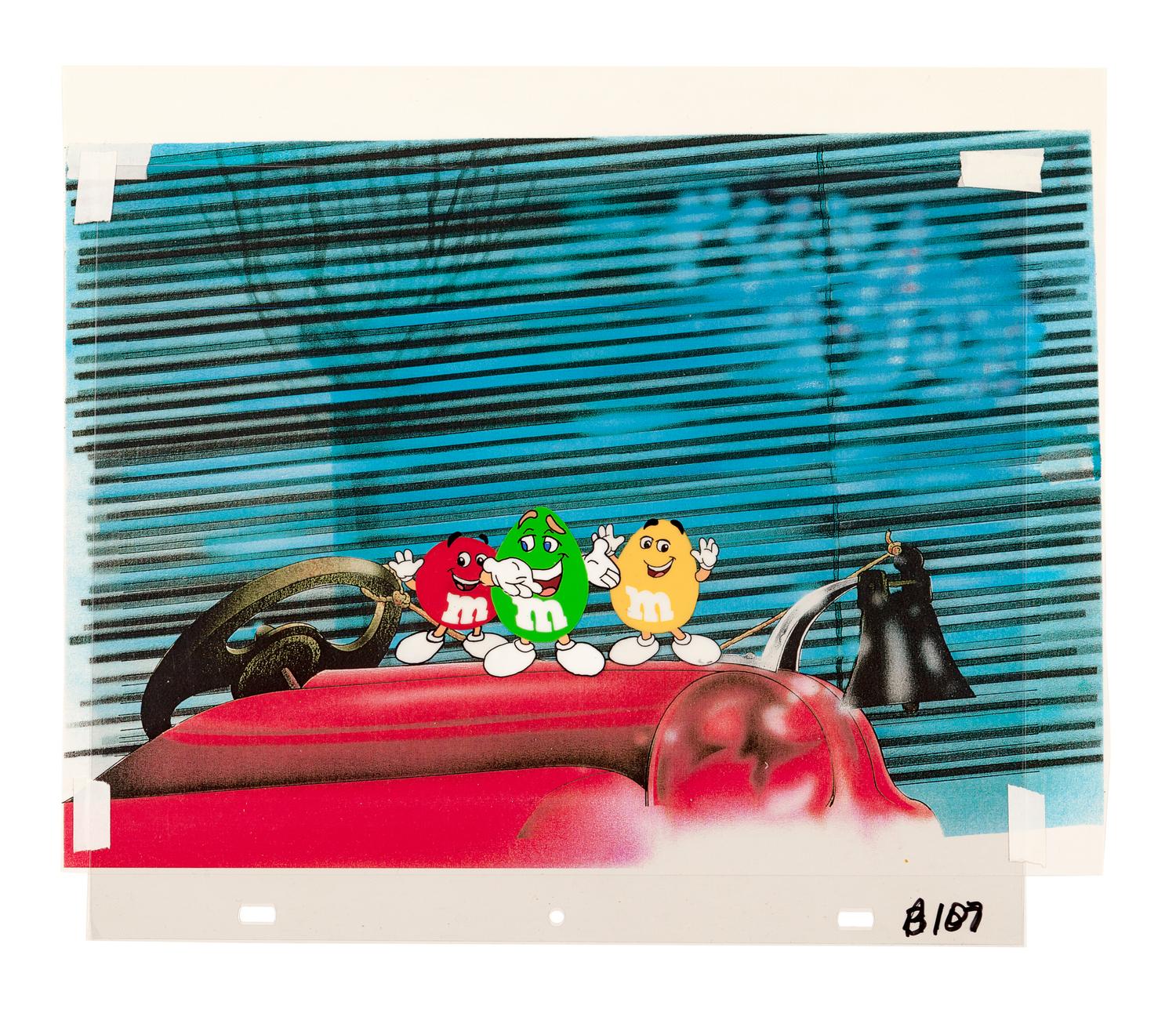 M & Ms. Red, Green and Yellow M & Ms, ca 1990s.